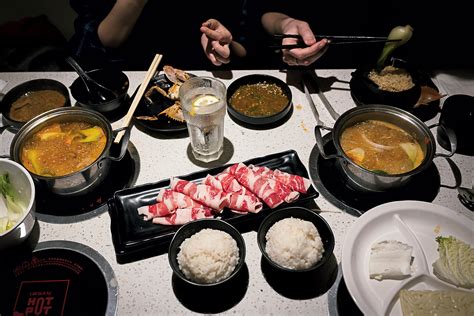 Urban hotpot - Hot Spot. “Do the math and and AYCE hot pot for under $25 per person is a really good deal.” more. 4. Sichuan Legend. “All in all, 99°C Hot Pot is definitely worth a visit for hot pot enthusiasts.” more. 5. KPOT Korean BBQ & Hot Pot. “For hot pot, I tried a mushroom broth which was so flavorful and delicious.” more.